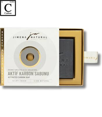 AKTIF KARBON SABUNU / ACTIVATED CARBON SOAP 150 GR Gözenek Temizleyici & Cilt Sıkılaştırıcı / Pore Cleanser & Skin Firming - 1