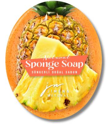 ANANAS DOĞAL SÜNGERLİ SABUN 125 GR / Pineapple Natural Sponge Soap - 1