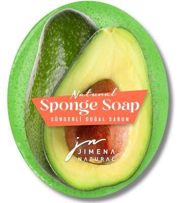 AVOKADO DOĞAL SÜNGERLİ SABUN 125 GR / Avocado Natural Sponge Soap - 1