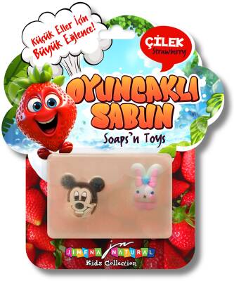 ÇİLEK KOKULU OYUNCAKLI SABUN 125 GR / Soap’n Toys - Strawberry (Meyve Serisi) - 1