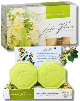 IHLAMUR ÇİÇEĞİ SABUNU / LINDEN FLOWER SOAP 2X100 GR Bitkisel & Doğal Sabun / Herbal & Natural Soap - 1