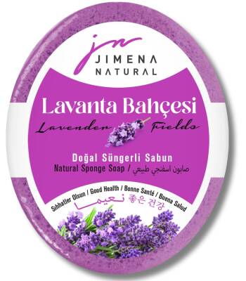 LAVANTA BAHÇESİ DOĞAL SÜNGERLİ SABUN 125 GR / Lavender Fields Natural Sponge Soap - 1