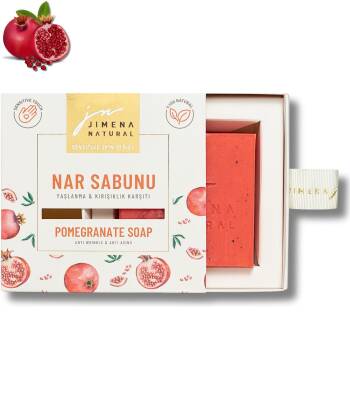 NAR SABUNU / POMEGRANATE SOAP 150 GR Yaşlanma & Kırışıklık Karşıtı / Anti-Wrinkle & Anti-Aging - 1