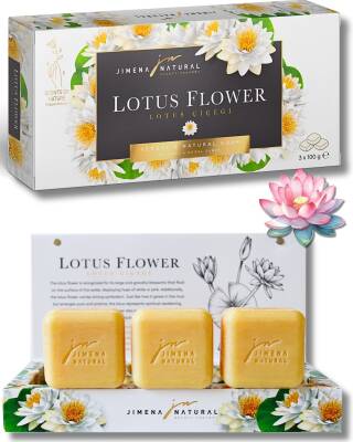 NİLÜFER ÇİÇEĞİ SABUNU / LOTUS FLOWER SOAP 3X100 GR Bitkisel & Doğal Sabun / Herbal & Natural Soap - 1