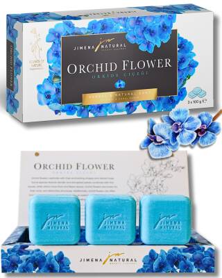 ORKİDE ÇİÇEĞİ SABUNU / ORCHID FLOWER SOAP 3X100 GR Bitkisel & Doğal Sabun / Herbal & Natural Soap - 1