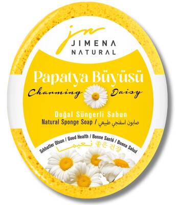 PAPATYA BÜYÜSÜ DOĞAL SÜNGERLİ SABUN 125 GR / Charming Daisy Natural Sponge Soap - 1