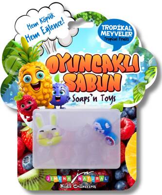 TROPİKAL MEYVELER KOKULU OYUNCAKLI SABUN 125 GR / Soap’n Toys – Tropical Fruits (Meyve Serisi) - 1