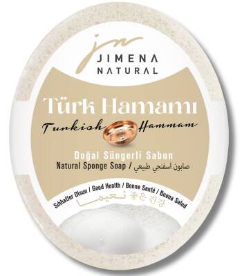 TÜRK HAMAMI DOĞAL SÜNGERLİ SABUN 125 GR / Turkish Hammam Natural Sponge Soap 125 gr - 1